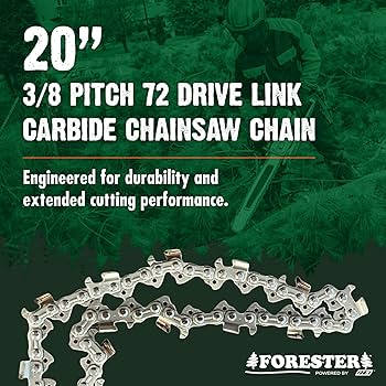 遥樺ページ Amazon.com: FORESTER 20in Carbide Full-Chisel Chainsaw Chain